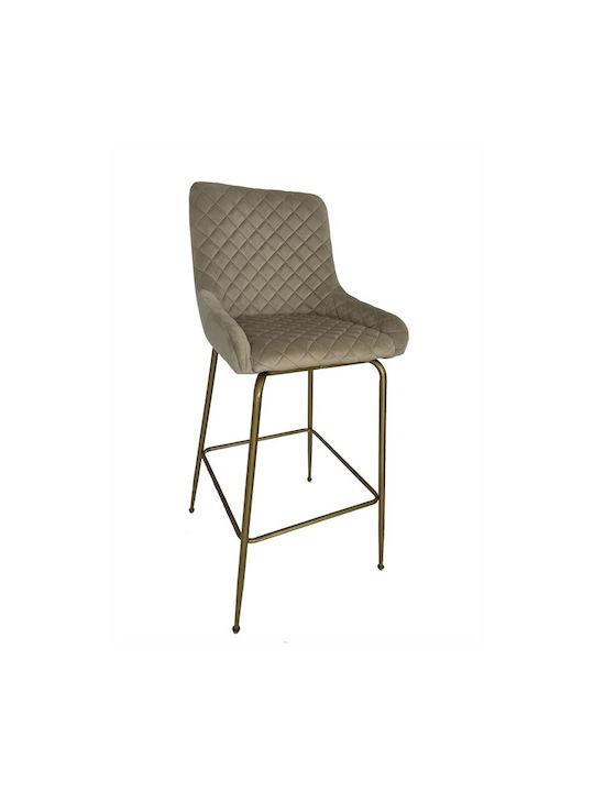 Hocker Bar Gepolstert mit Samt Isadora Beige 48...