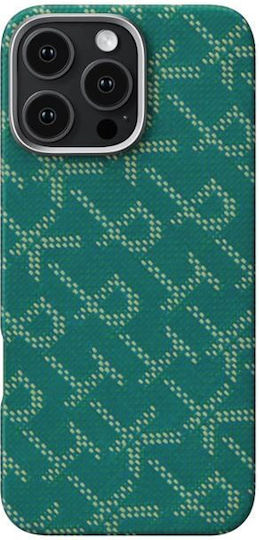 Pitaka Tactile Woven Back Cover Aramid Fiber 1.19mm Green (iPhone 16 Pro)