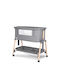 Lorelli Cradle with Mattress, Side Opening, and Wheels Gray