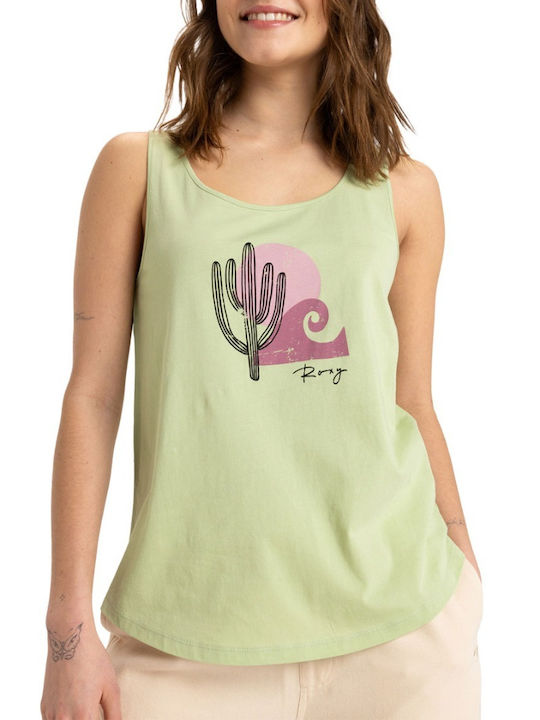 Roxy Γυναικεία Μπλούζα Αμάνικη Foam Green