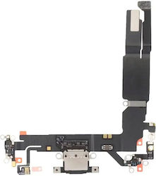 Charging Port Flex Cable for iPhone 16 Plus Black