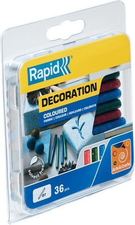 Rapid Ραβδοι Σιλικονης Decoration 5001424 Glitter Red Blue Green 7mm 36τεμ