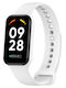 Curea Ceas din Silicon Integrată de Culoare Solidă Xiaomi Mi Band 8 Active Albă