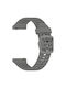 Silikonarmband mit Löchern, Schnalle in gleicher Farbe, Oneplus Watch 2r 47mm/Oneplus Watch 2 47mm Dunkelgrau
