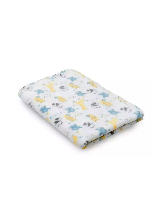 Interbaby Blanket Spanish Nursery Swaddling Blankets Flecce Light Blue 80x110cm