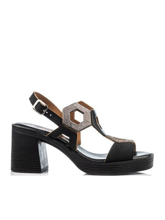 Boxer Leather Sandals Black