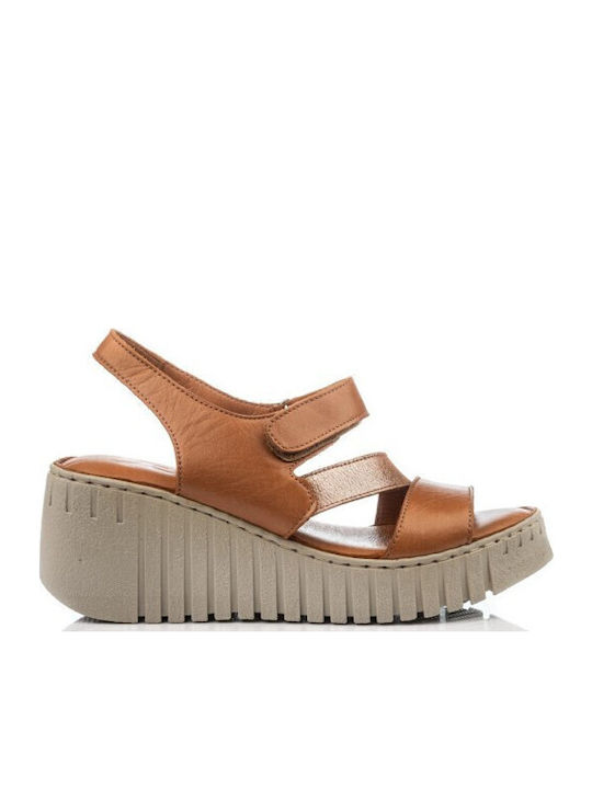 Leather Sandals Tabac Brown