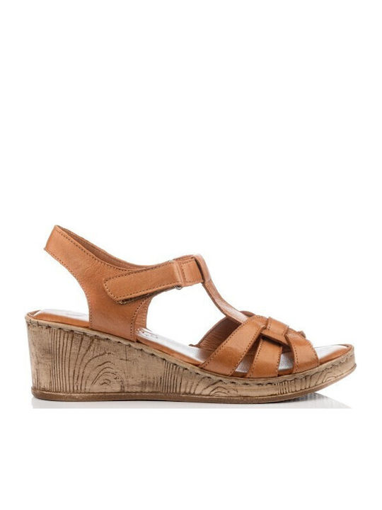 Leder Sandalen Tabac Braun