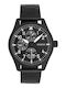Oozoo Timepieces Herrenuhr 42mm Batterie mit Schwarz Metallarmband