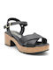 Leder Sandalen Schwarz