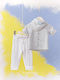 Angel Wings Baptism Suit for Boys Multicolour 4 Pieces