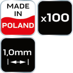 Roți distanțiere în cruce de 1 mm, 100 buc