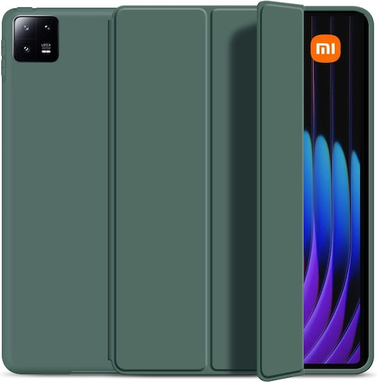 Ultra Slim Hülle für Xiaomi Pad 7 Pad 7 Pro 11,2" 2025 Silikon TPU Smart Cover – Meeresgrün