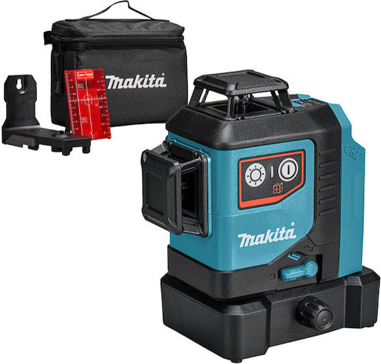 Makita Linear Laser-Wasserwaage Roter Strahl 12V mit Arbeitsbereich 25m