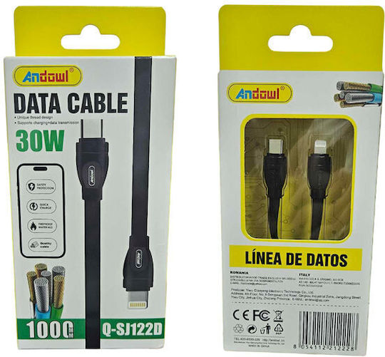 Andowl USB-C to Lightning Cable 30W 1m