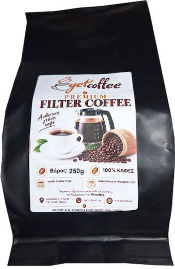 Getcoffee Καφές Φίλτρου Premium Αλεσμένος 250gr