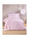 Rythmos Bettwäsche-Set Übergröße Baumwolle Symbol Rosa 270x290cm 4Stück