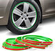 Protective Decorative Rim Rings Adhesive Made Flexible Plastic Green