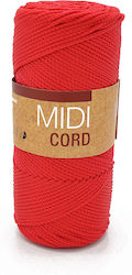 Midi Cord 200g Crochet Hook No4 135m Ecru