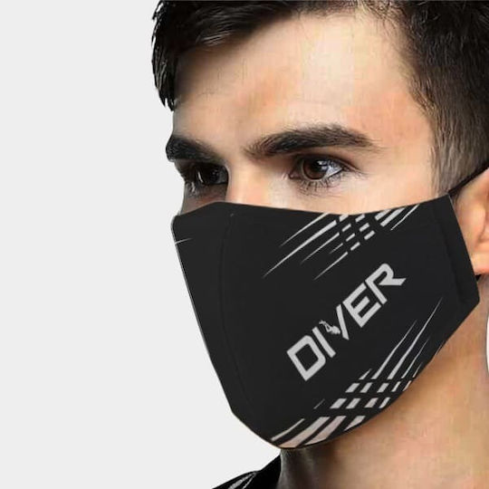 Athlon Protective Mask Fabric Large Kids Black FM20-1530 1pcs