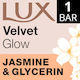 Lux Velvet Glow Μπάρα Σαπουνιού με Γλυκερίνη 90gr
