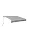 Outsunny Zelt Terrasse mit LEDs Blau 3.95x2.45m