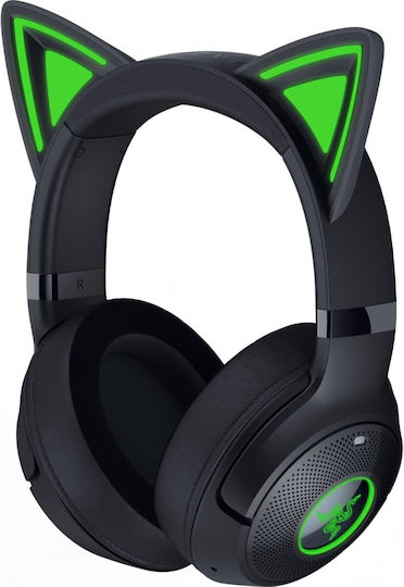 Razer Kraken Kitty V2 Wireless / Wired Over Ear Headphones with 40 hours of Operation Black
