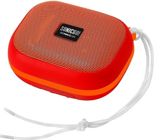 Sonic Gear SonicGo!101 Aqua Waterproof Bluetooth Speaker 10W with Radio and Battery Life up to 5 hours Red