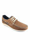 Δερμάτινα Ανδρικά Boat Shoes σε Καφέ Χρώμα