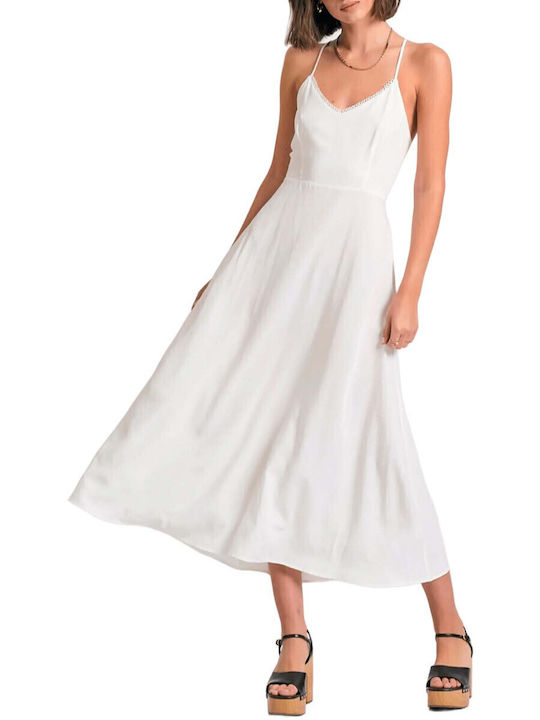 Funky Buddha Summer Midi Dress White