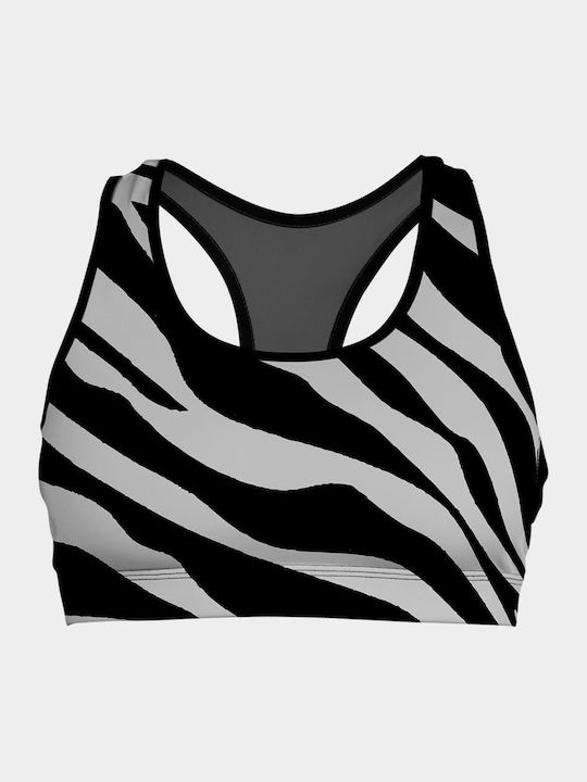 Γυναικείο Αθλητικό Μπουστάκι Zebra Star με Επένδυση