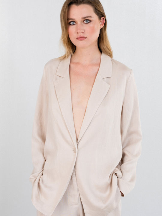 Philosophy Wear Women's Blazer Natural
