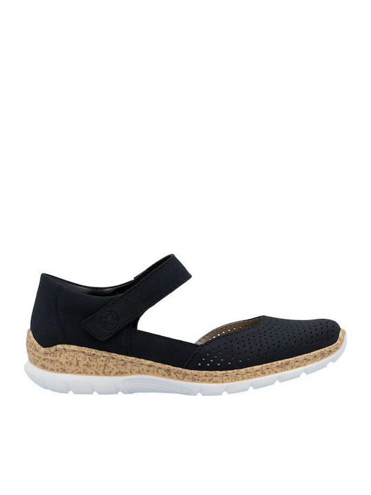 Damen Ballerinas in Blau Farbe