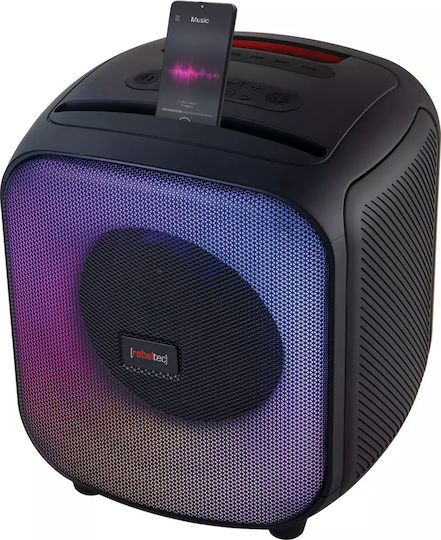 Rebeltec Speaker PowerCube 500 Ηχείο Bluetooth 60W με Ραδιόφωνο και Διάρκεια Μπαταρίας έως 12 ώρες Μαύρο