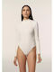 Freddy Long-sleeve Ribbed Bodysuit A Polo Neck