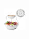 Obstschale Kunststoff 2 Niveaus Weiß 28cm