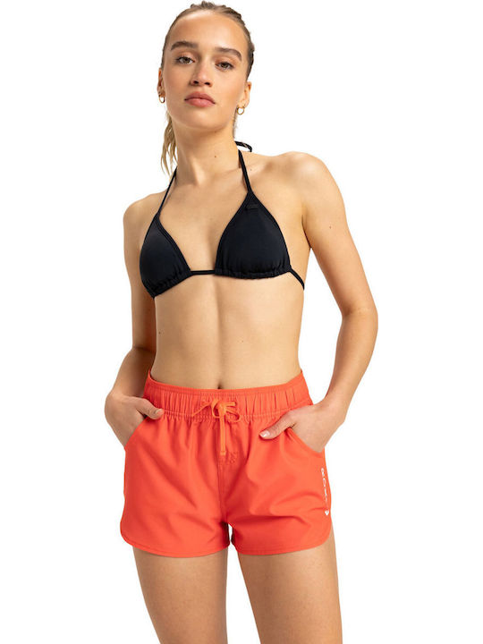 Roxy Wave 2 Bikini Shorts High Waist Coral Chic