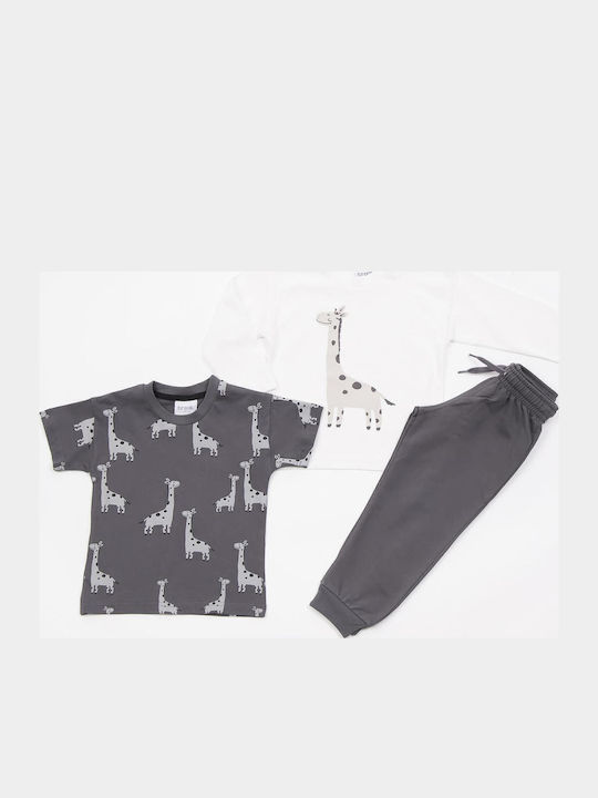 Trax Kinder Sweatpants Set - Jogginganzug Ecru