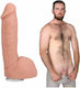 Doc Johnson Ultraskyn Dildo realist cu Scrotum Flesh 23cm