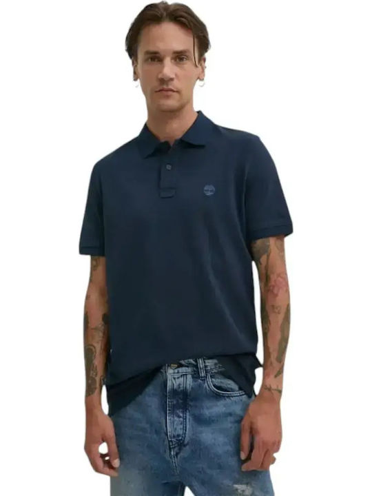 Timberland Polo Short Sleeve Blouse Blue