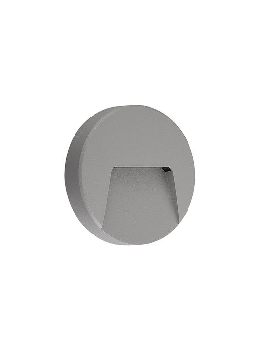 Universe Επιτοίχιο Εξωτερικό Φωτιστικό LED IP65 3W με Θερμό Λευκό Φως