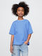Παιδική Μπλούζα Κοντομάνικη Shirting Blue Graphic