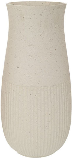 Ceramic Vase 24x50cm White