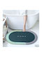 Rutschfest Badematte Oval Green / Blue 57x38cm