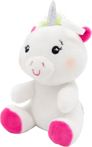 2-in-1 Plush Toy Balloon Weight Unicorn Hook 11cm 90g