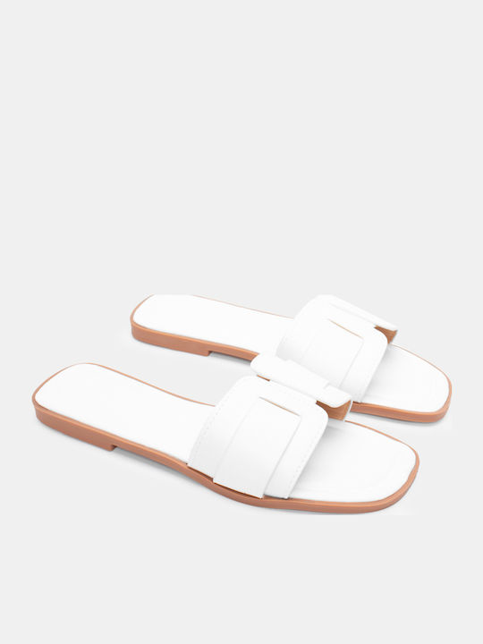 Luigi Flache Sandalen für Damen in Weiß Farbe