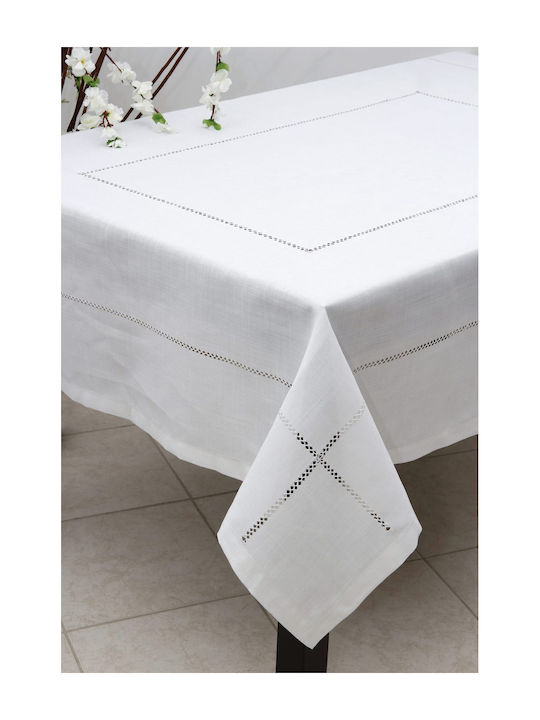 Ilis Home Τραπεζομάντηλο White White 160x260εκ.