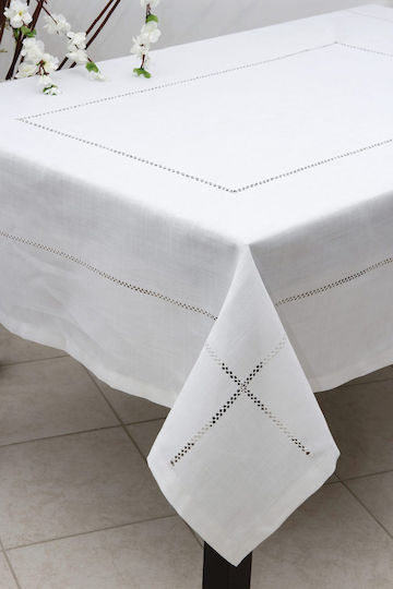Ilis Home Τραπεζομάντηλο White White 160x260εκ.