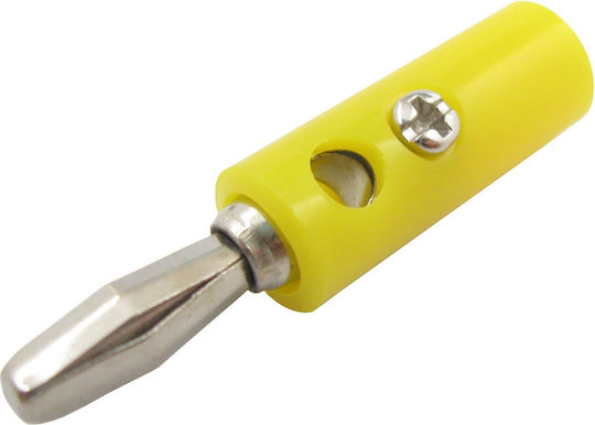 Conector Banana Bărbat 4mm Galben