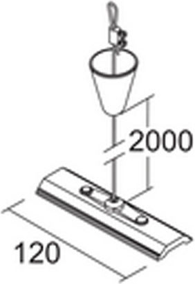 2м Окачващ комплект 3-фазен Бял 2-iv7606-00-31